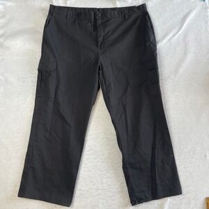 Dickies Cargo Pants Mens 44x30 Black Relaxed Fit Workwear Utility Trousers